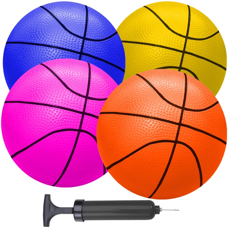 ABAJI Mini Basketballs 5 Toy Ball with Pump Needle Durable Material for Mini Hoop Toddlers Kids Teenagers for Pool Indoors Outdoors - Image 3