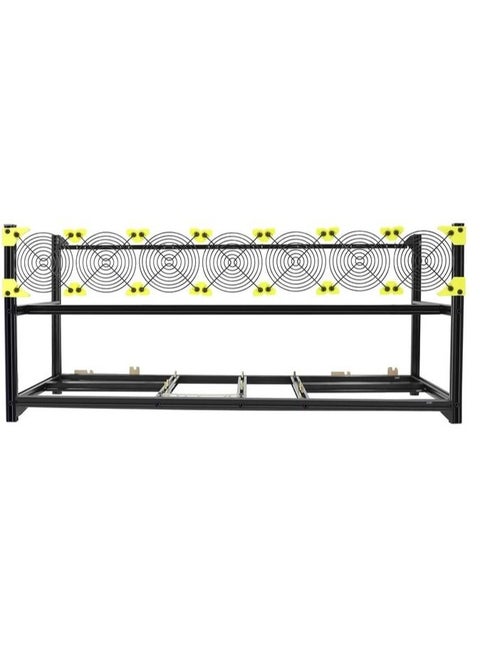 8 GPU Mining Rig Aluminum Stackable frame for Crypto mining Open frame case