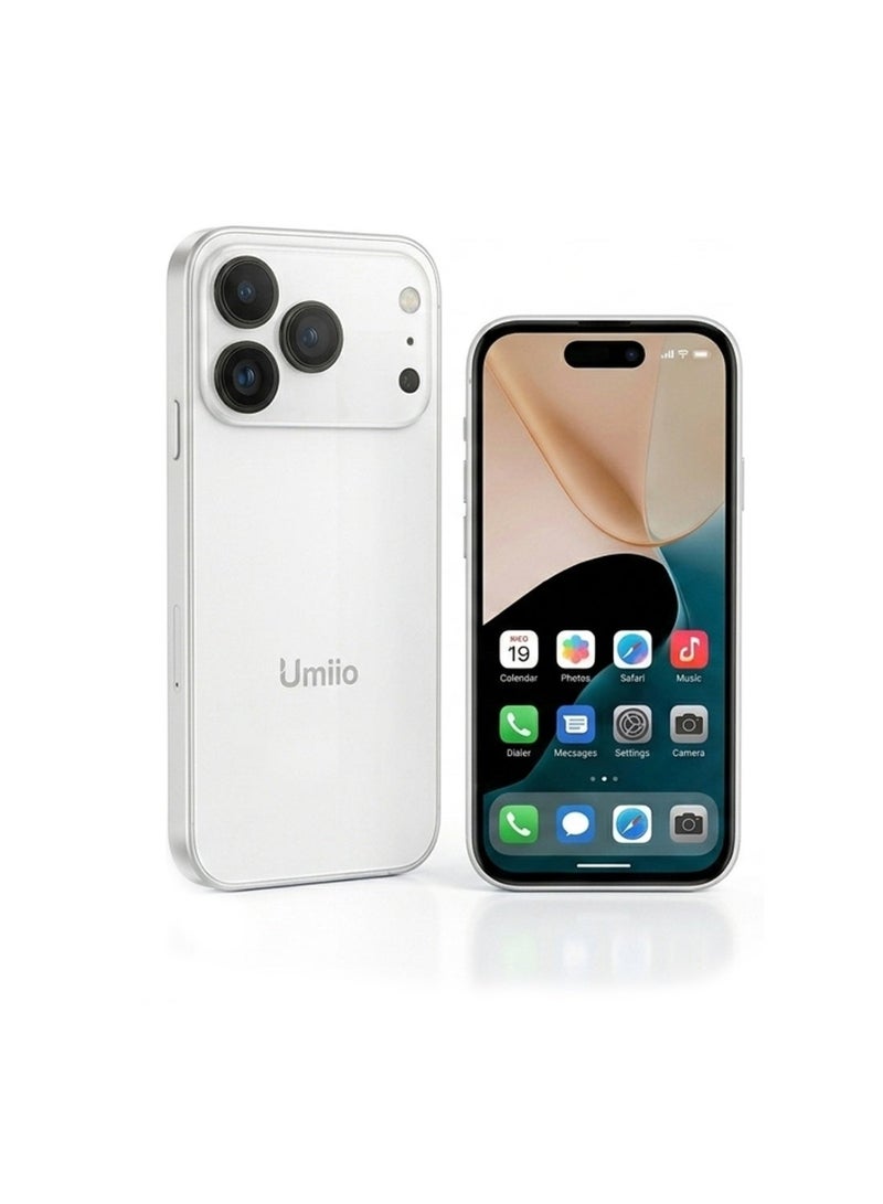 Umiio Mini Smartphone 4 Inch Incell Display Dual SIM 17 Pro Max Mini Umiio Android Cell Phone 18MP Triple Camera, Compact Small Size Android Mobile Phone For Kids & Adults - Image 1