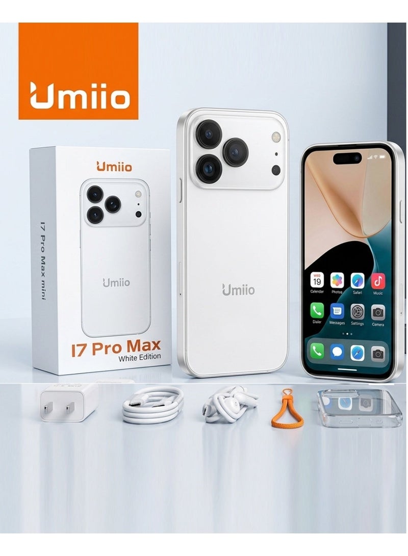 Umiio Mini Smartphone 4 Inch Incell Display Dual SIM 17 Pro Max Mini Umiio Android Cell Phone 18MP Triple Camera, Compact Small Size Android Mobile Phone For Kids & Adults - Image 2