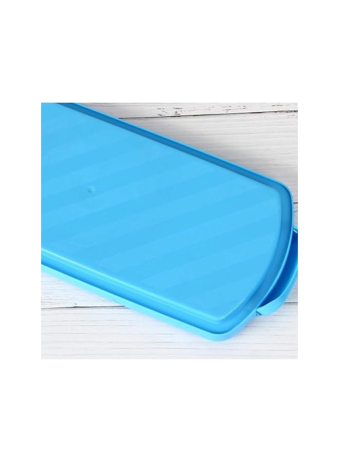 Green Tiger 2 Pack Bread Box for Kitchen Countertop, Plastic Loaf Cake Storage Container with Lid, Bread Keeper for Carrying and Storing Homemade Bread, Toast, Bagel, Donut and Cookies, Blue - Image 3