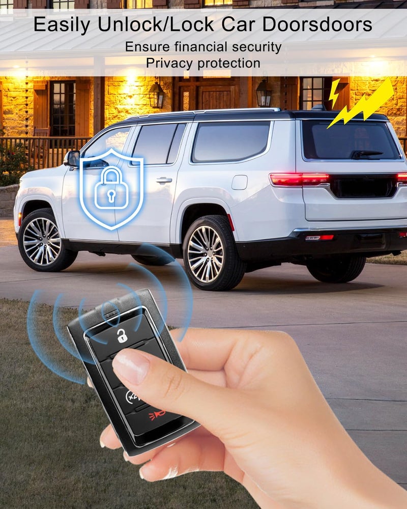 TADYAO Key Fob Smart Key Remote Replacement for Jeep Grand Cherokee L & Wagoneer 2021-2023 - Image 5