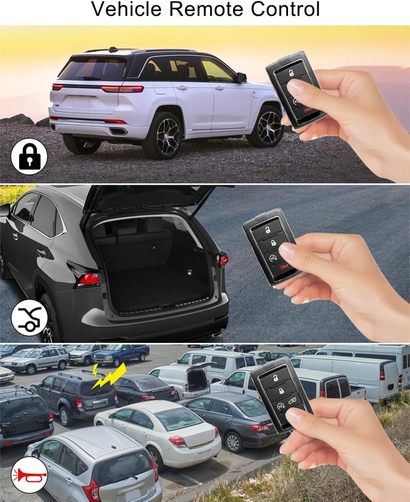 TADYAO Key Fob Smart Key Remote Replacement for Jeep Grand Cherokee L & Wagoneer 2021-2023 - Image 4