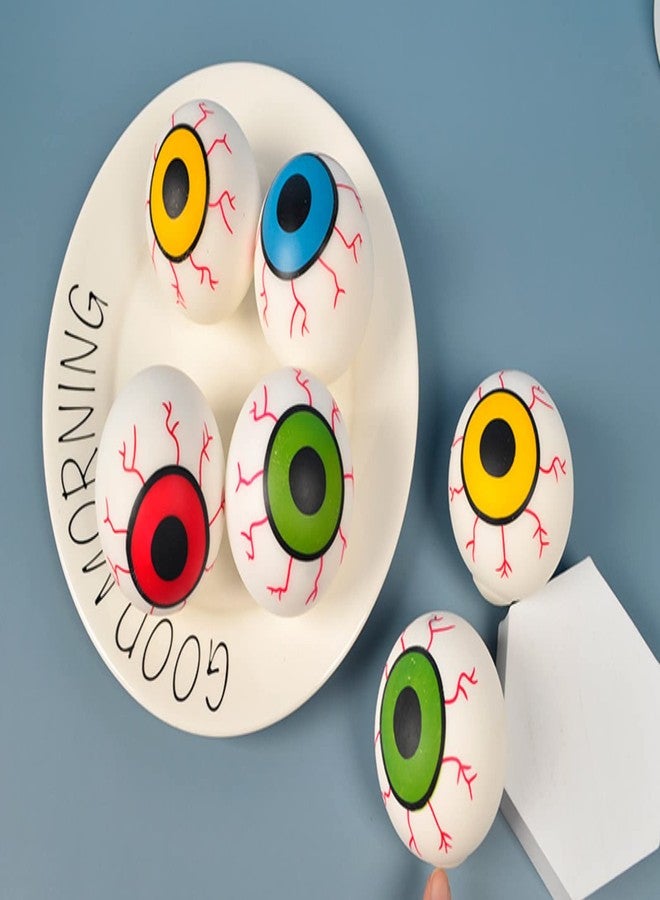 Dhjrefhhd 1PCS Soft Eyeballs Squeeze Prop Eye Squishy Ball Party Fidget Tool Halloween Stress Ball Prize Birthday Gifts (Blue or Randomly Color) - Image 5