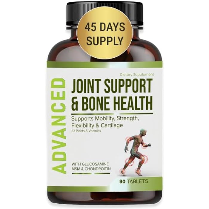 NutraPro Glucosamine Chondroitin MSM Joint Relief Supplements & Bone Health - for Knee & Joint Relief, Bone Strength, Joint Health, Movement, Flexibility, Strength & Comfort.45 Days Servings - Image 1