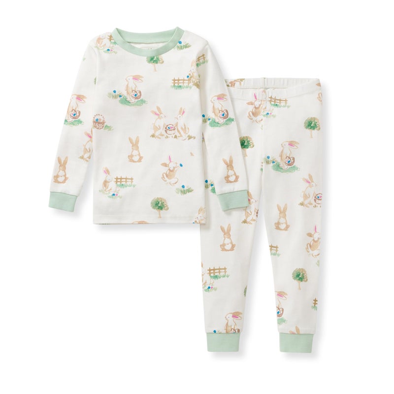 Burt's Bees Baby Baby Boys Pajamas, 2-Piece Long Sleeve Tee and Long Pant Cotton PJ Set, Sizes for 12 Months to 12 Years - Image 1