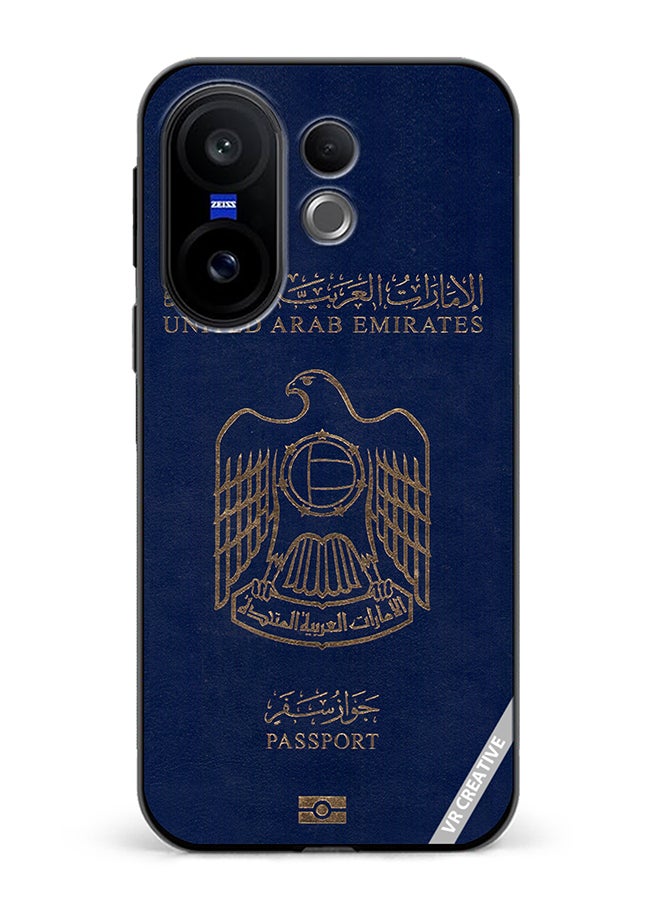 Protective Case Cover For Vivo X200 FE Uae Passport Design Multicolour