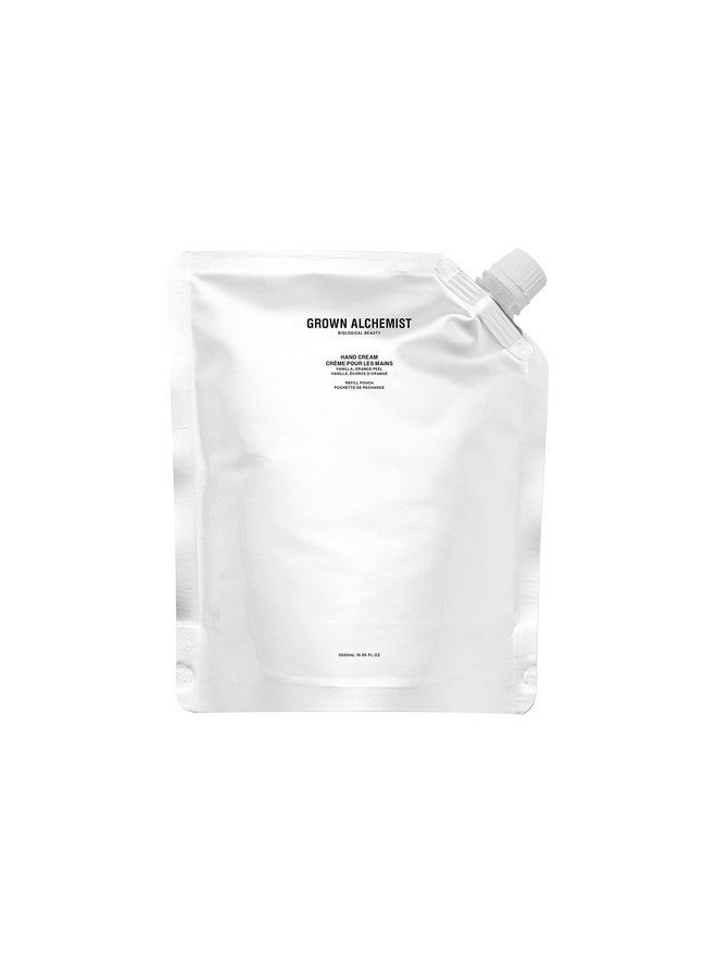 Grown Alchemist Refill Hand Cream: Vanilla Orange Peel. Nongreasy Moisturizer That Soothes And Softens Hands 500Ml - Image 2