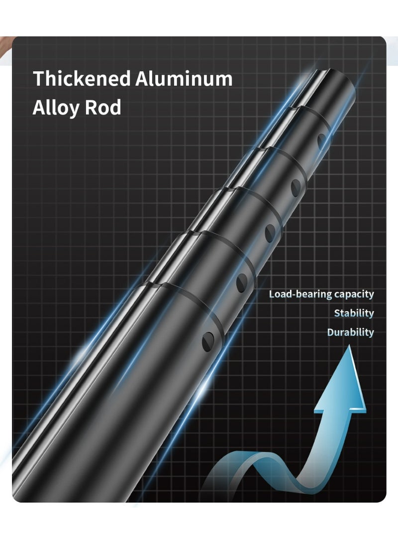 عصاية سيلفي متعددة الاستخدامات مع حامل ثلاثي وإضاءة سيلفي للتصوير ١٢٠ لمبة ليد ٣٠٠٠ ملي أمبير - Image 4