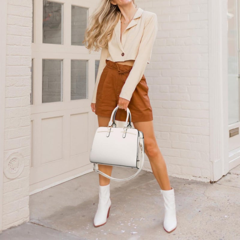 DASEIN Women Handbag Wallet Tote Shoulder Hobo Bag Top Handle Satchel Purse Set 2pcs with 3 Compartments - Image 2