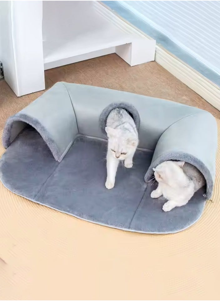 MHD Snug U - Shaped Cat Hideaway: Keep Cats Warm, Perfect For Fun And Rest, Multiple Cats Welcome  - Image 1