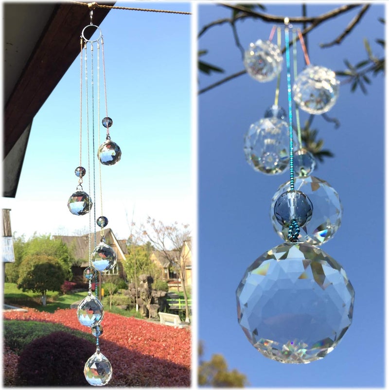 Pedobo Crystals Ball Prisms Suncatcher Hanging Ornament Rainbow Maker for Home,Garden Decoration - Image 3