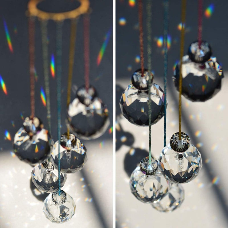Pedobo Crystals Ball Prisms Suncatcher Hanging Ornament Rainbow Maker for Home,Garden Decoration - Image 5