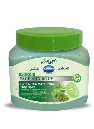 Nature's Bounty Venos Mattifying Mud Mask with Green Tea – Oil-Control & Detoxifying Skincare for Clear, Smooth Skin, 300ml - pzsku/Z1E8E8D95410B422769E1Z/45/_/1689056854/e76b219e-ad4e-4175-af79-16e9f496c235