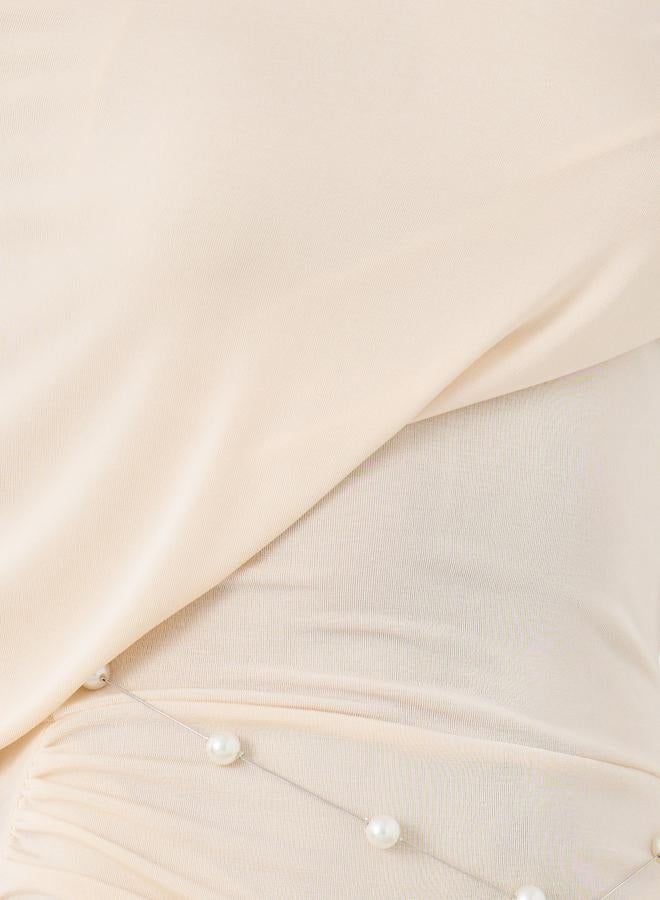 Styli Draped Maxi Dress - Image 4