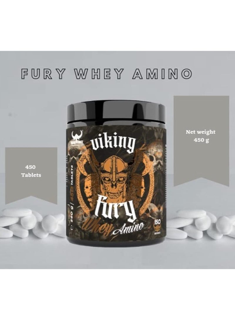 VIKING FORCE LABORATORIES VIKING Fury Whey Amino 450 Tablets - Image 3