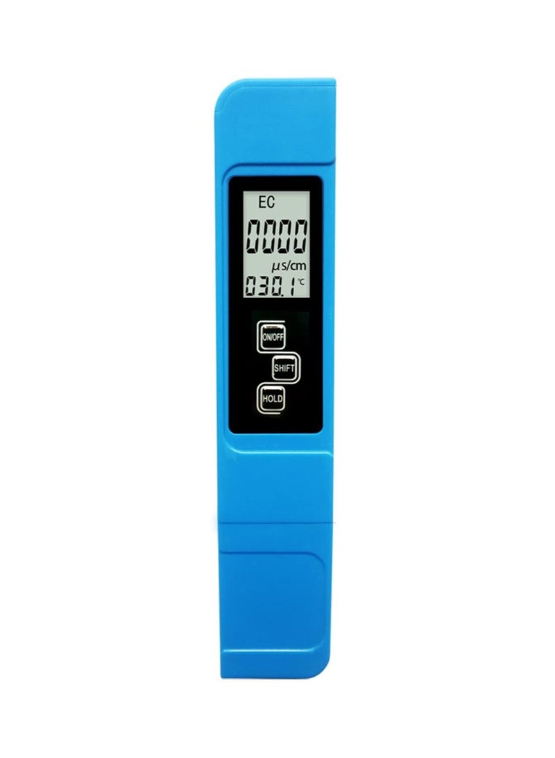 3-in-1 TDS EC & Temperature Meter Ultrahigh Accuracy Digital Water Quality TDS Tester (Blue)  - Image 1