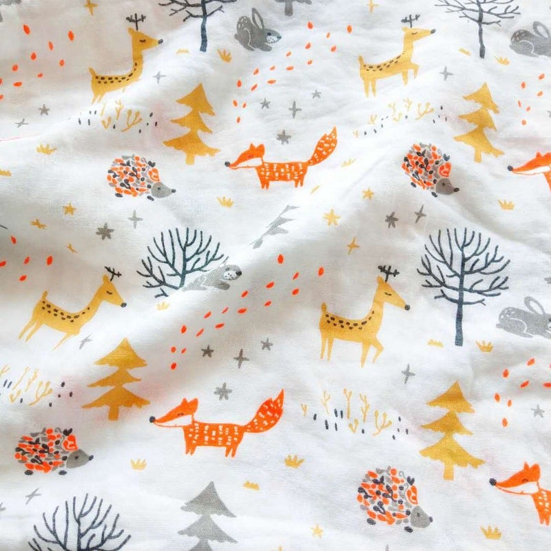 Baby Gauze Wrapping Towel Pure Cotton Double-Layer Plain Summer Thin Birth Room Wrapping Newborn Bed Sheet Bath Towel Blanket - Image 4