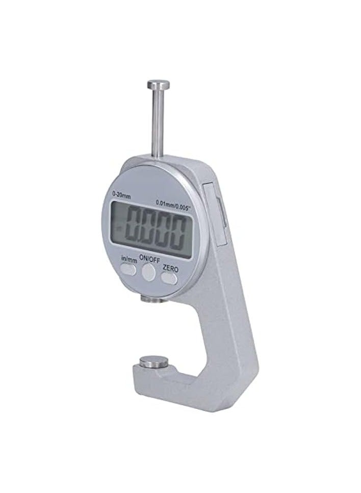 PROMASS Digital Thickness Gauge Electronic Caliper Thickness Meter 0‑20mm Range with LCD Digital Display Mini Thickness Measuring Tools  - Image 1
