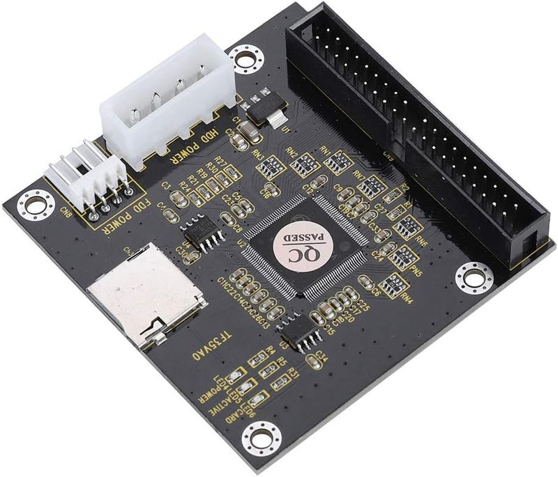 klarako SD ,SDHC ,SDXC ,MMC to IDE 40Pin 3.5in Male Memory Card Adapter , Mute Four Legged Computer Power Connector for DOS ,Linux ,Windows MMC System Specification 2.0 , etc - Image 1