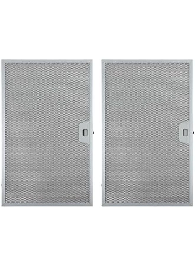 2 قطعة 506x300x9 مم 5 طبقات مرشح شحم ملمع بالفضي شبكة معدنية بديل شفاط المطبخ - Image 3