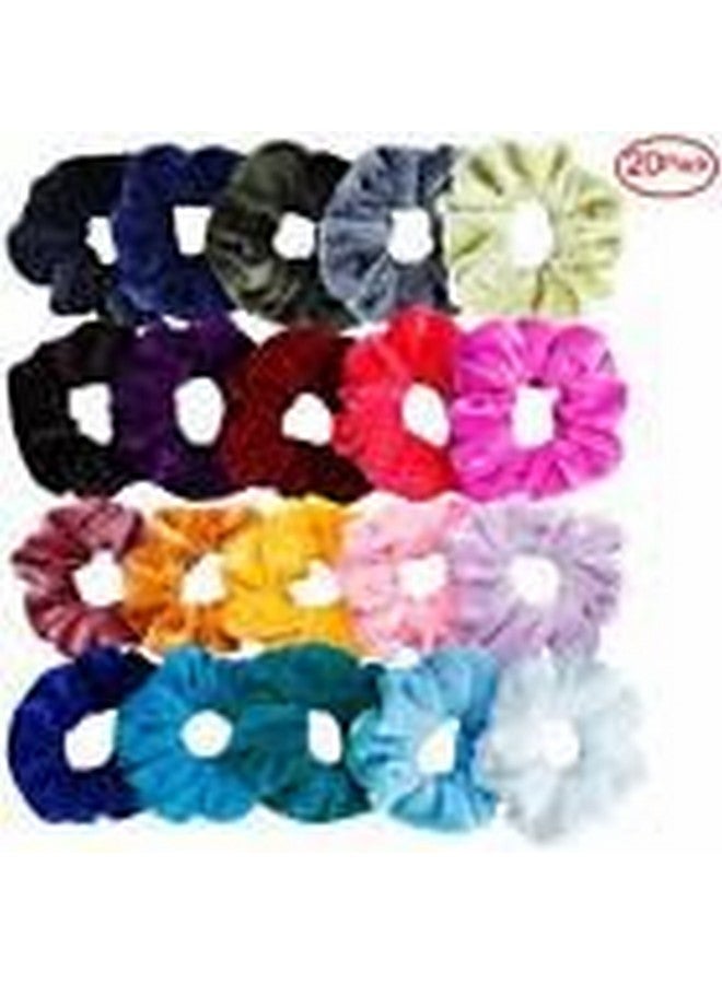 Blubby 12 Pcs Hair Scrunchies Velvet Elastic Hair Bands Scrunchy Hair Ties Ropes - Quality for Women and Girls Hair Accessories - Image 5