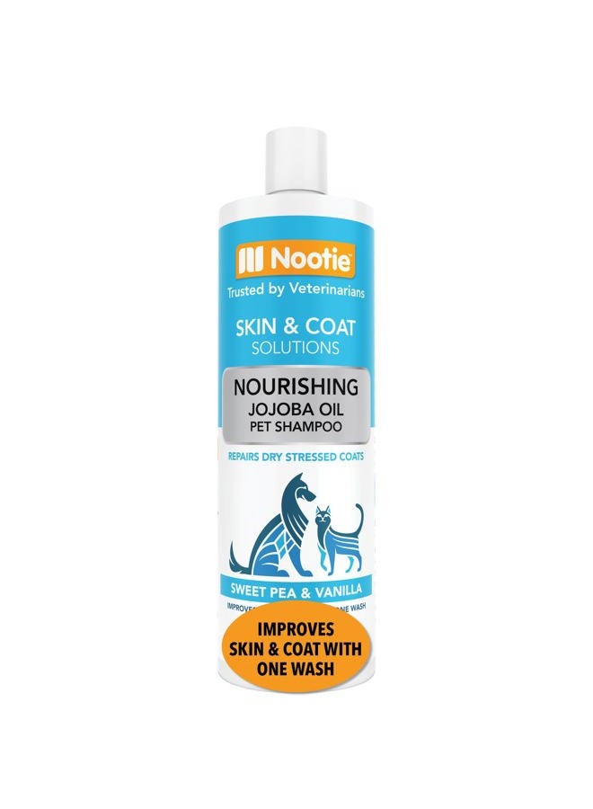 nootie Jojoba Oil Pet Shampoo 16Oz,Sweet Pea & Vanilla, 16-Ounce Dog Shampoo & Cat Shampoo Pet Grooming - Image 1