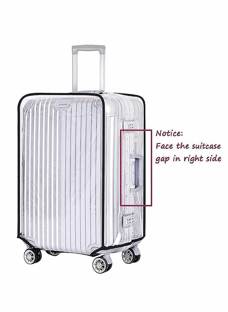 Generic - Clear PVC Suitcase Cover Protectors, Travel Luggage Trolley Case Cover, Transparent Travel Luggage Cover Waterproof Dust-Proof Scratchproof for Business Trip Daily Using (26 Inch) - Image 1