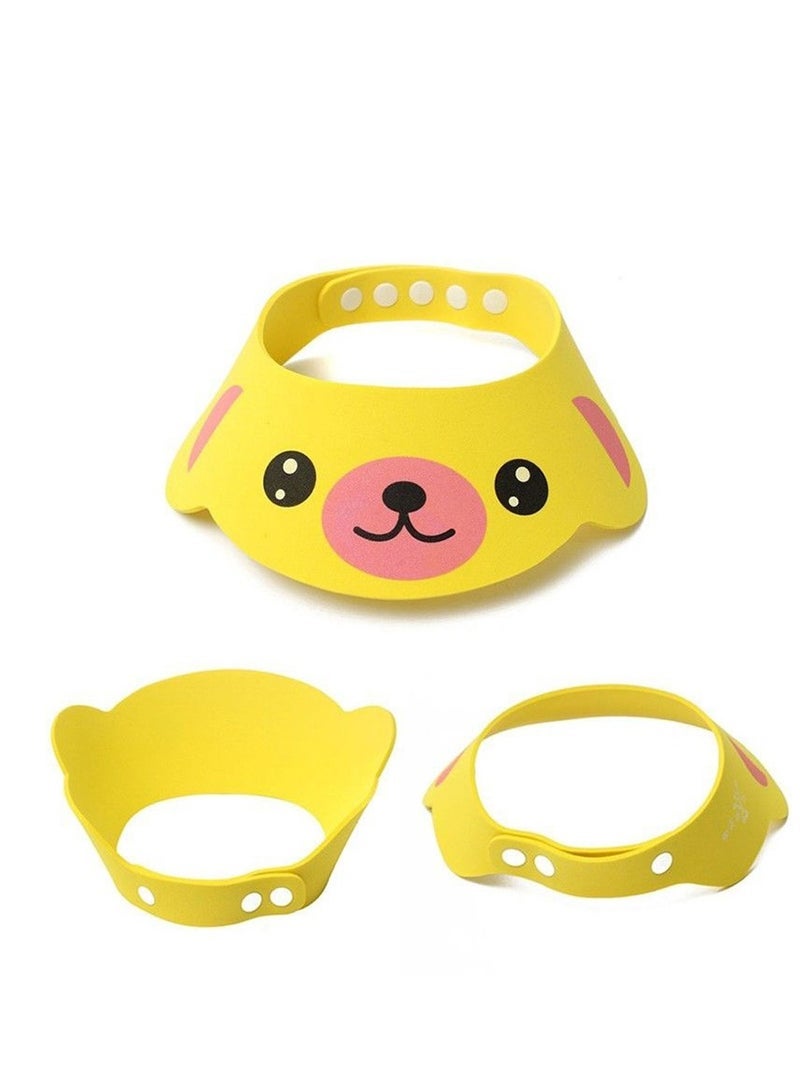 ECVV Kids Adjustable Bathing Protection Cap Cartoon Visor Shower Cap for Wash Hair - Image 2