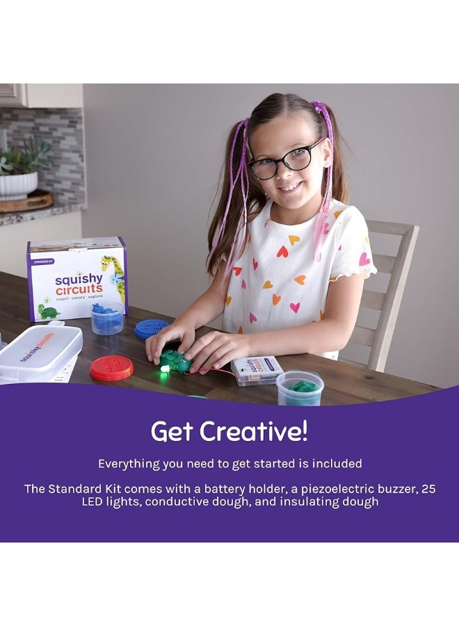 Squishy Circuits Standard Squishy Circuits Kit - Explore Electrical Circuits with Play Dough - STEM Science Kits for Kids Age 8-12 - Fun and Educational at Home, Classroom, Camp, and More! - Image 1