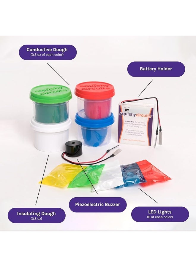Squishy Circuits Standard Squishy Circuits Kit - Explore Electrical Circuits with Play Dough - STEM Science Kits for Kids Age 8-12 - Fun and Educational at Home, Classroom, Camp, and More! - Image 2