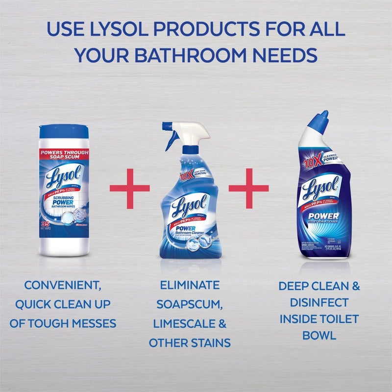 Lysol Bathroom Cleaner Spray  Blue  Island Breeze  48Oz (2X24Oz) - Image 4