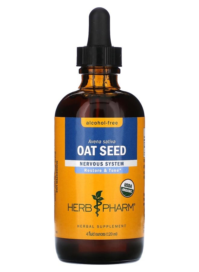 HERB PHARM Oat Seed Alcohol-Free 4 fl oz (120 ml)