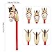 EVERMARKET 6PCS Inflatable Stick HorseBlow Up Horse Head on Stick Pony Costume Western Cowboy Cowgirl Baby Shower Birthday Party Decorations Halloween Supplies Favors Props 38 Inches Red - Image 4