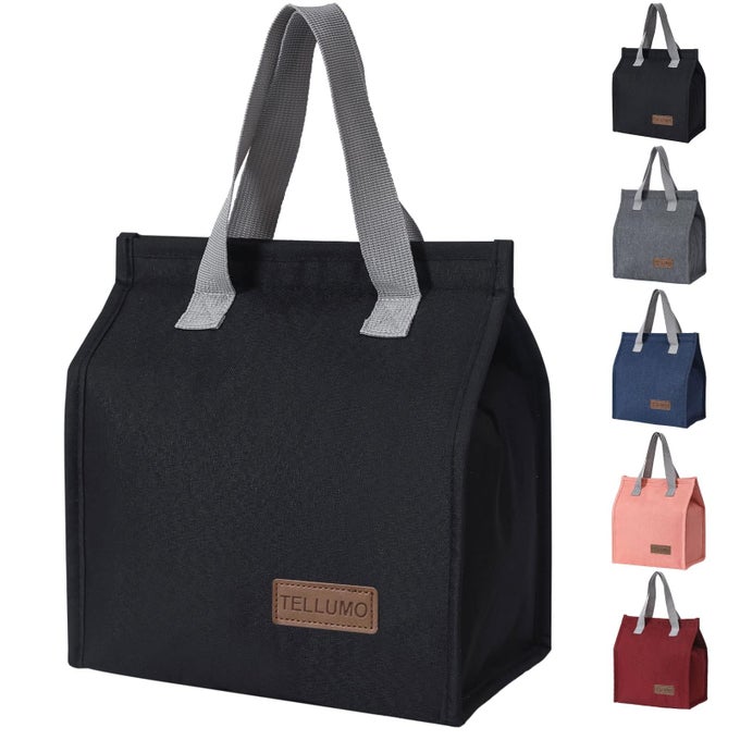 LUNCH BAG INSULATED LUNCH BAG FOR WOMEN MEN LARGE LUNCH BOX CONTAINER REUSABLE LEAKPROOF TOTE FOR OFFICE WORK SCHOOL BEACH OR TRAVEL DARK