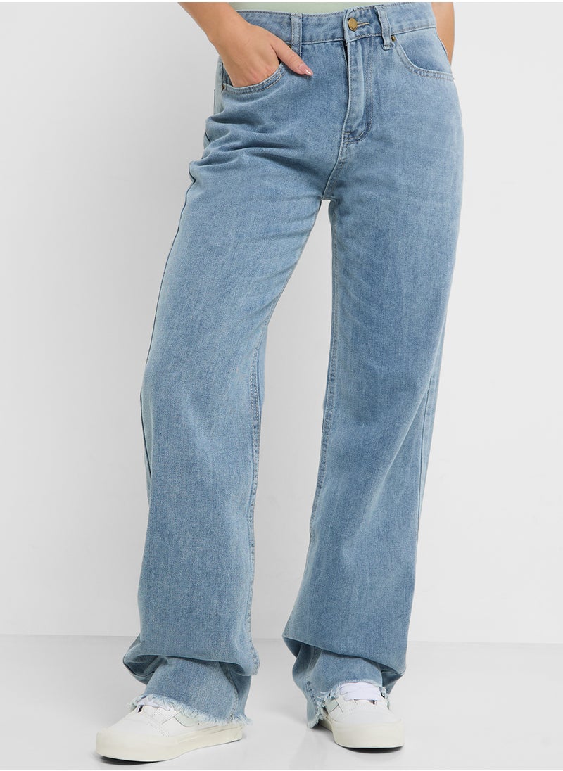 Ginger High Rise Wide Leg Jeans  - Image 2