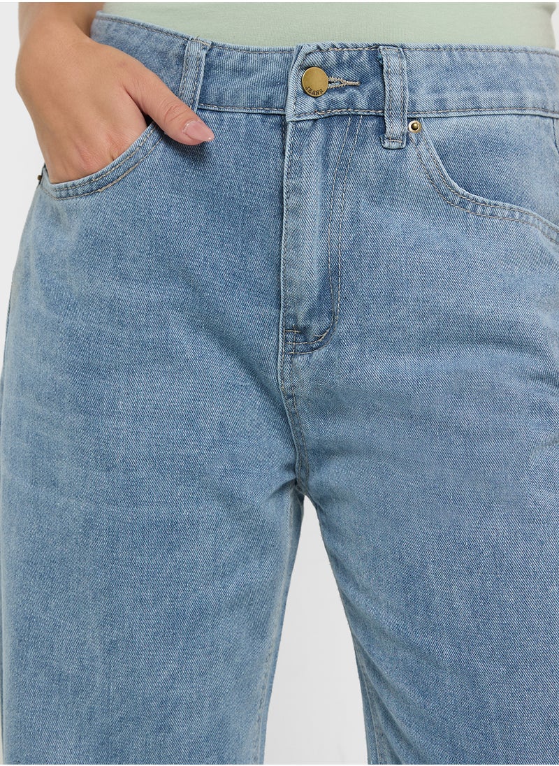 Ginger High Rise Wide Leg Jeans  - Image 4