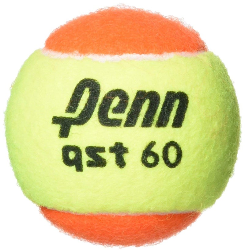 Penn QST 60 Tennis Balls - Youth Felt Orange Tennis Balls for Beginners, 12 Ball Polybag - Image 1