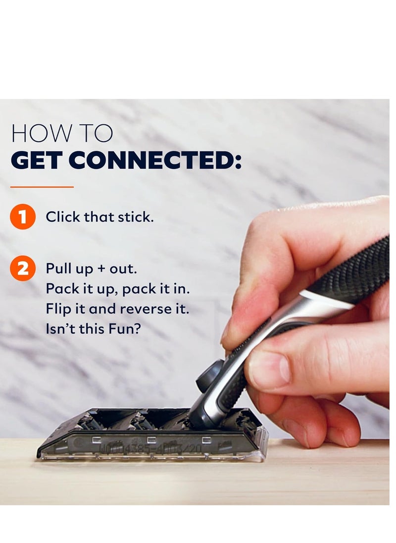 DOLLAR SHAVE CLUB - Dollar Shave Club | 6 Blade Razor Refills (8 Pack) | 6 Stainless Steel Blades for a Close & Comfortable Shave - Image 1