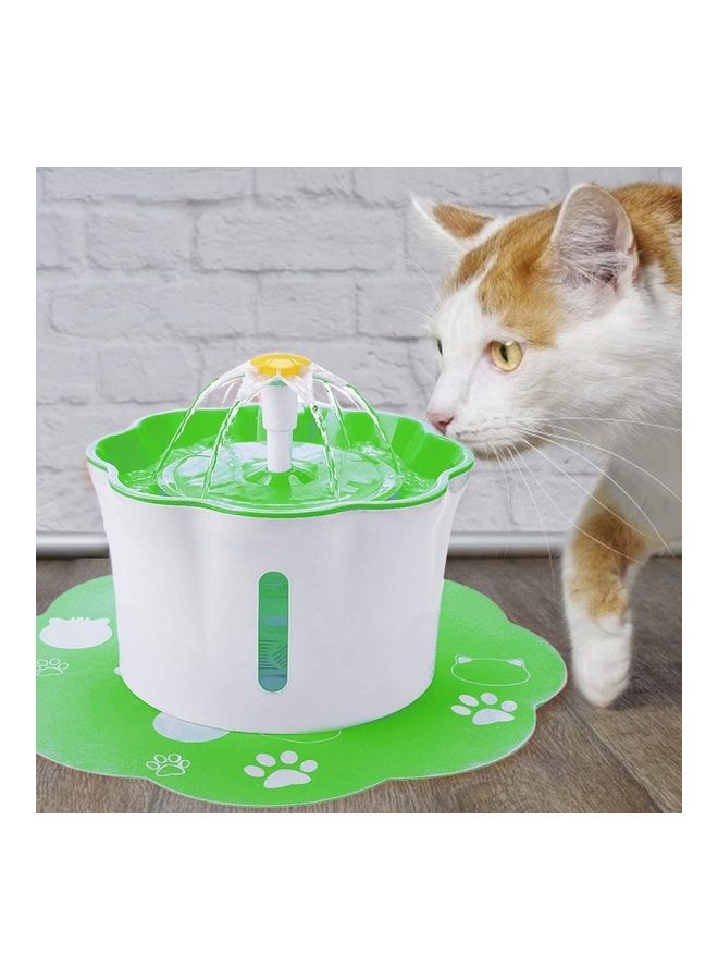 XiuWoo Automatic Pet Drinking Water Fountain White/Green - Image 3