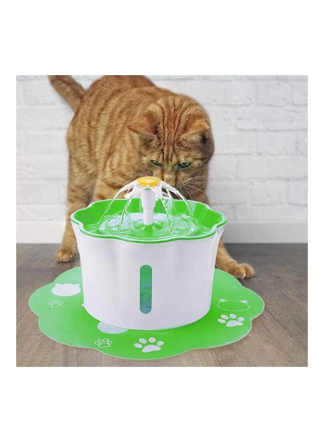 XiuWoo Automatic Pet Drinking Water Fountain White/Green - Image 4