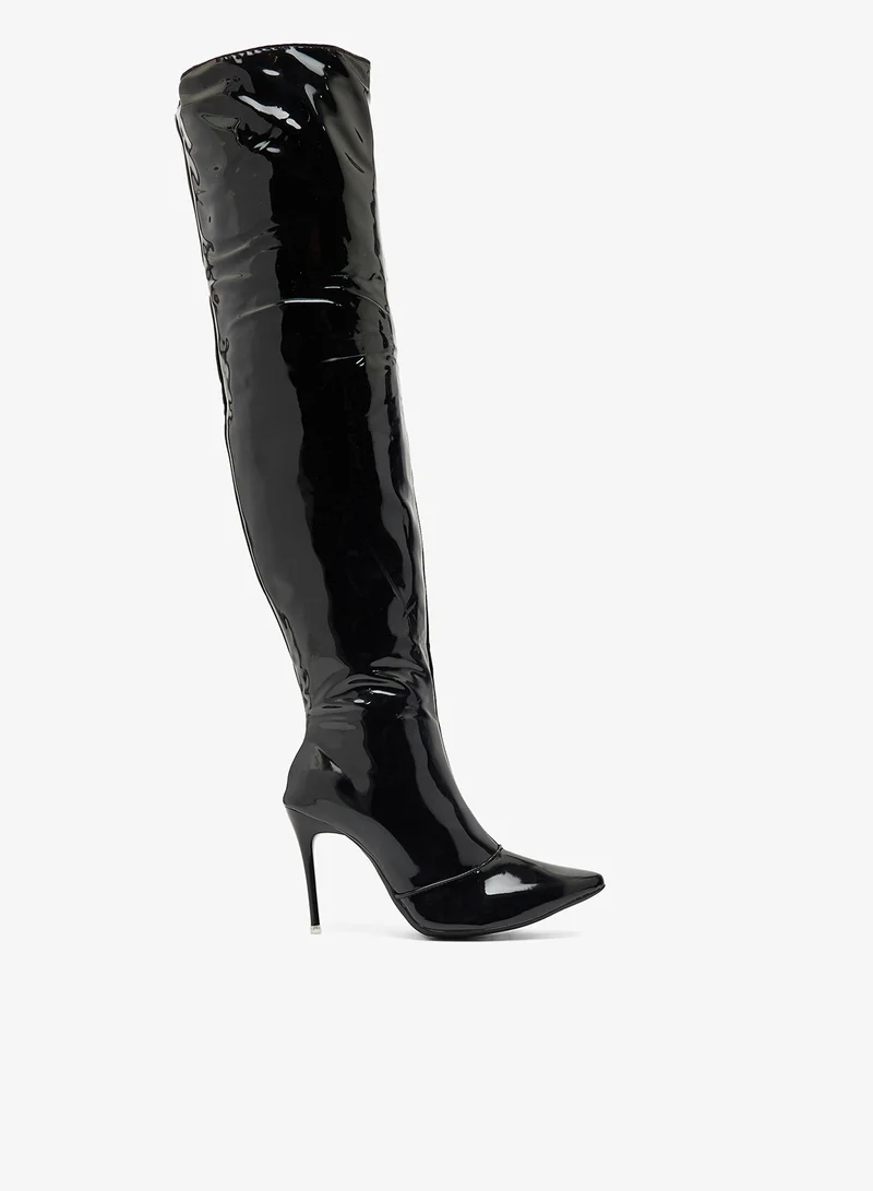 Ginger Pointed Toe Stiletto Heel Knee High Boots