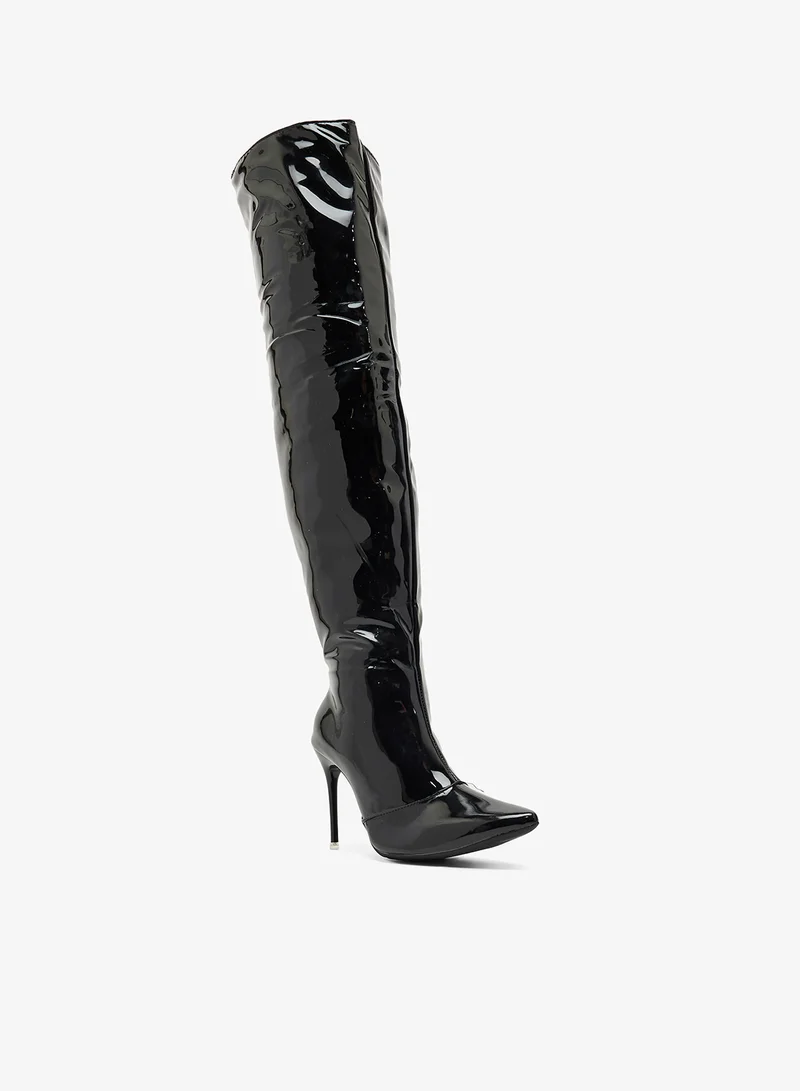 Ginger Pointed Toe Stiletto Heel Knee High Boots