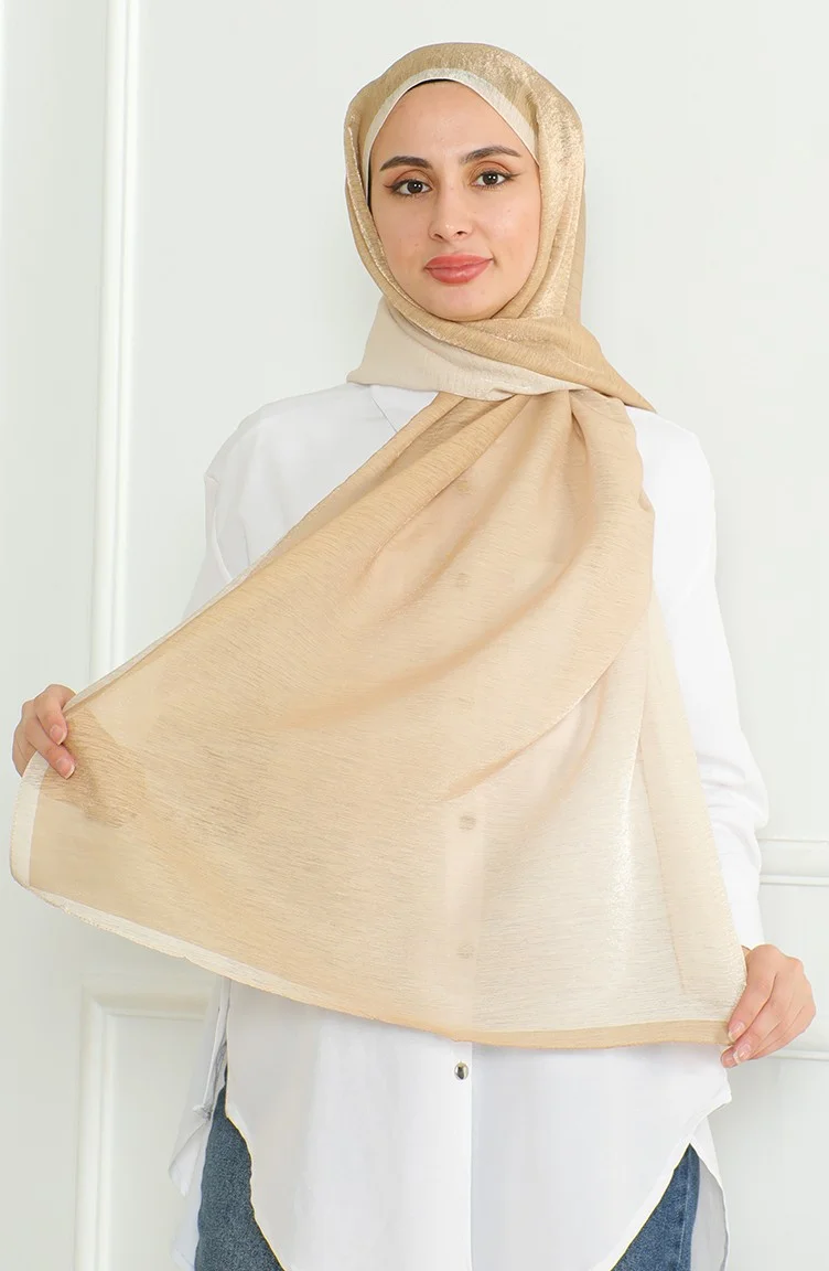 سيفا ميرفي Karaca Degrade Shimmer Shawl 81059-11 Gold Mustard