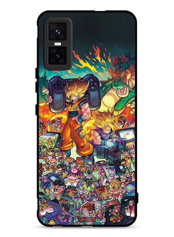 Tolwak Infinix GT 30 Pro Protective Case Cover Gamer Art Doodles - Image 1