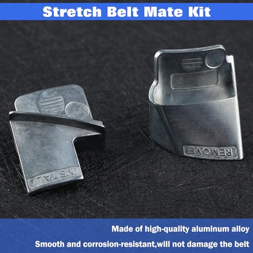 LEONTOOL Stretch Belt Mate Kit, 2 Pcs Stretch Belt Remover Installer Tool Set, Metal Belts Remover Serpentine Belt Tool, Stretch Belt Tool for Car Truck Trolley Cart and Other Vehicle - Image 2