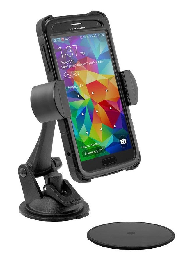 ARKON Mounts Sticky Suction Mount with RoadVise Phone Holder For Cars and Trucks, Fully Adjustable with Powerful Suction Mount or Dash Mounting, Fits iPhone, Galaxy, Note & more - Image 2