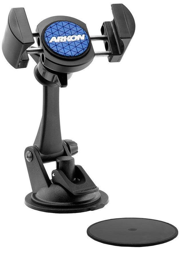 ARKON Mounts Sticky Suction Mount with RoadVise Phone Holder For Cars and Trucks, Fully Adjustable with Powerful Suction Mount or Dash Mounting, Fits iPhone, Galaxy, Note & more - Image 1