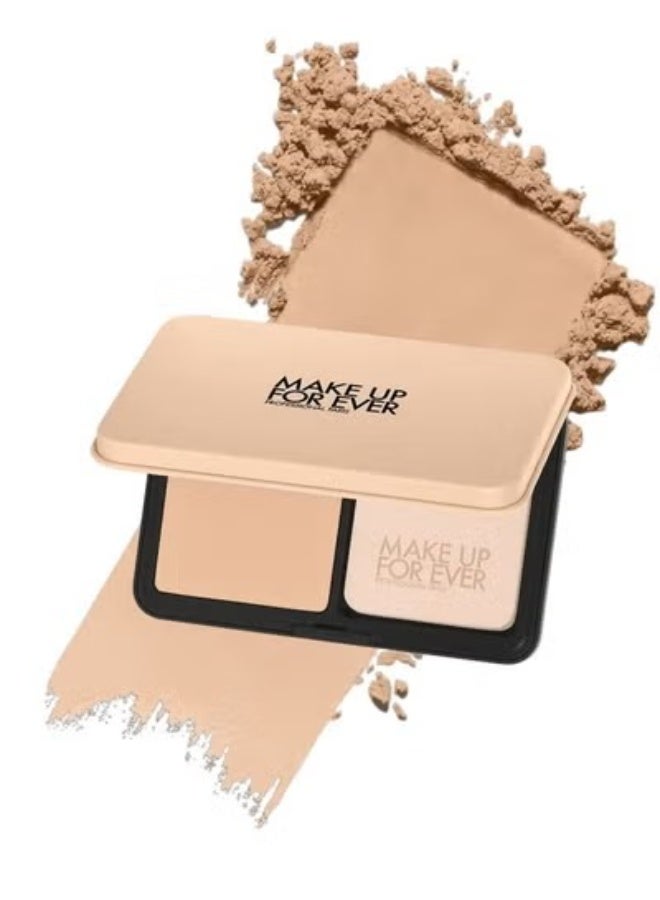 MAKE UP FOR EVER HD Skin Matte Velvet Blurring Foundation & Setting Powder 11g – Shade 1N10 Ivory – For Fair to Light Skin Tones with Neutral Undertones - Image 1