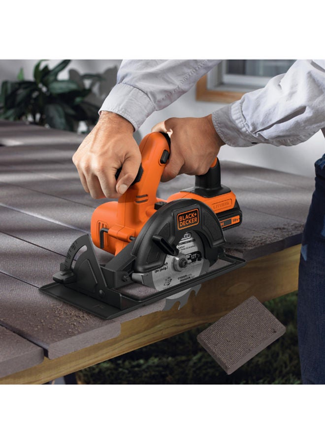 BLACK+DECKER - BDCCS18N Circular Saw 140mm 18V Bare Unit Orange/Black 140mm - Image 2